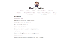 Desktop Screenshot of cathywise.net